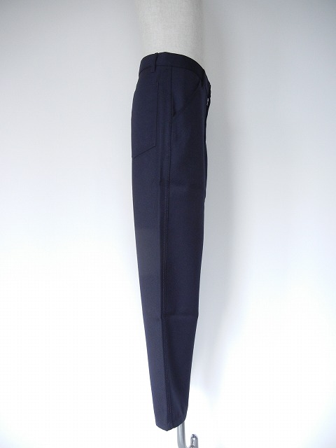 COMME des GARÇONS SHIRT パンツ ネイビー S コム デ ギャルソン シャツ ボイルド ウール パンツ ネイビー